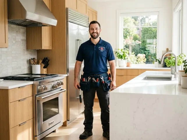 Appliance Repair Hero technician after an appliance repair in a Kentucky home